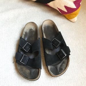 Black Suede Birkenstocks